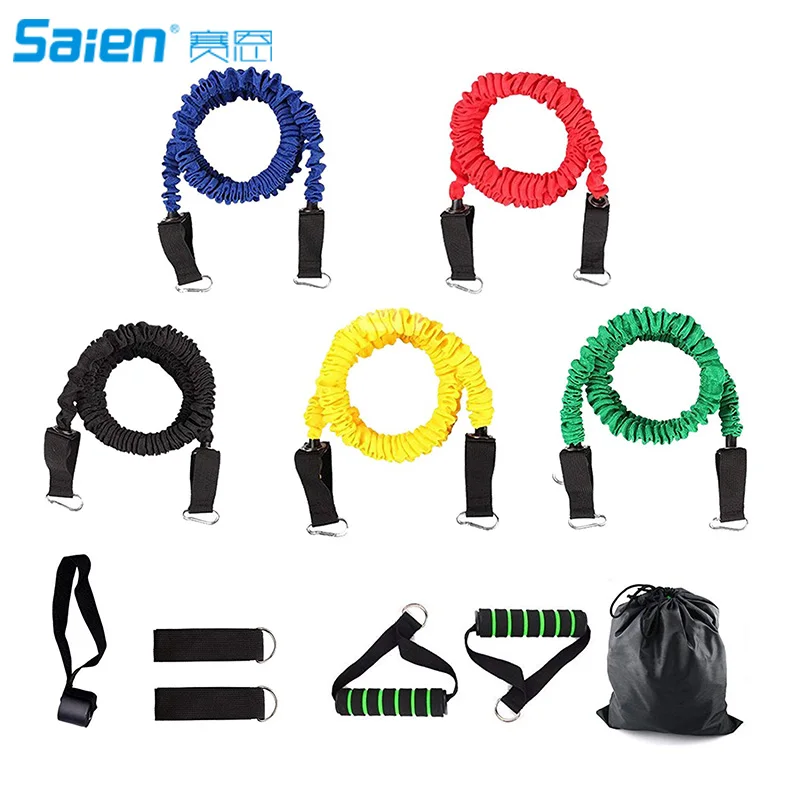 Resistance Bands, 11 Pieces Exercise Elastic Bands Set, 10lbs to 30lbs Resistance Tubes with Heavy Duty Protective Nylon Sleeves
Resistance Bands, 11 Pieces Exercise Elastic Bands Set, 10lbs to 30lbs Resistance Tubes with Heavy Duty Protective Nylon Sleeves
