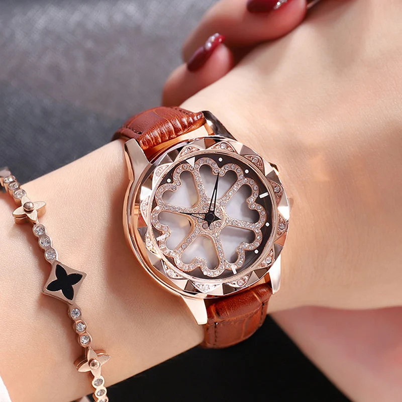 Love Hollow Ladies Watch Gold Quartz Watches Woman Rotating Watch Waterproof Brand Luxury Female Clock Leather Relogio Feminino
Love Hollow Ladies Watch Gold Quartz Watches Woman Rotating Watch Waterproof Brand Luxury Female Clock Leather Relogio Feminino