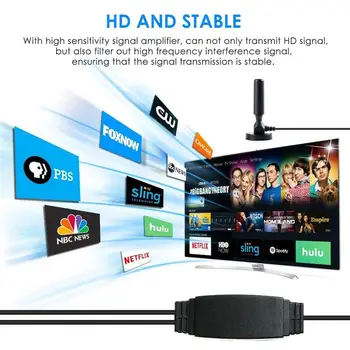 300 Mile Range Antenna TV Digital HD Skywire 4K Antena Digital Indoor HDTV 1080p With Amplifier Television receiving equipmen
300 Mile Range Antenna TV Digital HD Skywire 4K Antena Digital Indoor HDTV 1080p With Amplifier Television receiving equipmen