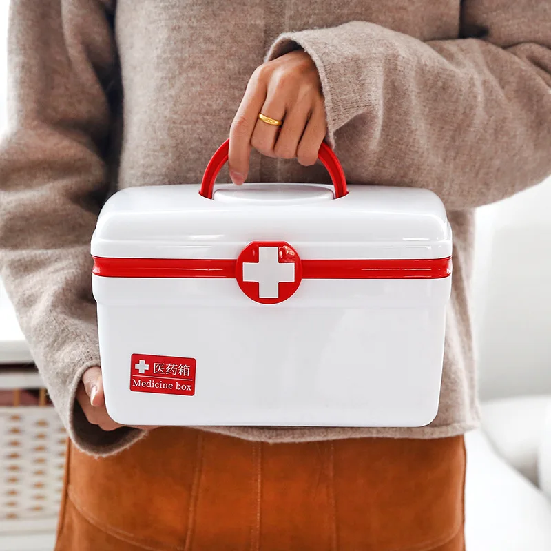 Portable Medicine Box First Aid Kit Box First Aid Kit Drug Storage Case Large-capacity Pill Box Double-layer Suitcase Organizer
Portable Medicine Box First Aid Kit Box First Aid Kit Drug Storage Case Large-capacity Pill Box Double-layer Suitcase Organizer