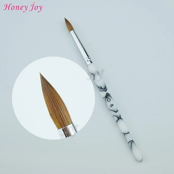 SIZE no.8 Kolinsky Sable Acrylic Nail Art Prined Brush UV Gel Builder Carving Pen Brush Liquid Powder DIY Beauty Nail Drawing
SIZE no.8 Kolinsky Sable Acrylic Nail Art Prined Brush UV Gel Builder Carving Pen Brush Liquid Powder DIY Beauty Nail Drawing