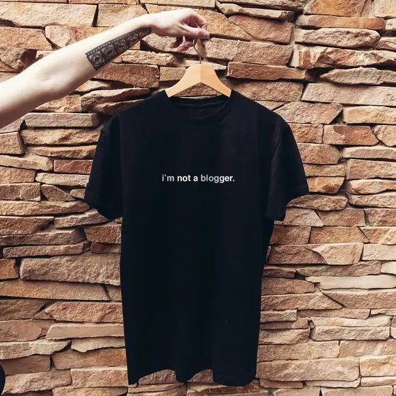 Skuggnas I'm not a blogger t-shirt blogger t-shirt Love My Blog Blog T-shirt Short Sleeve Tumblr Casual Tops High quality Tops
Skuggnas I'm not a blogger t-shirt blogger t-shirt Love My Blog Blog T-shirt Short Sleeve Tumblr Casual Tops High quality Tops