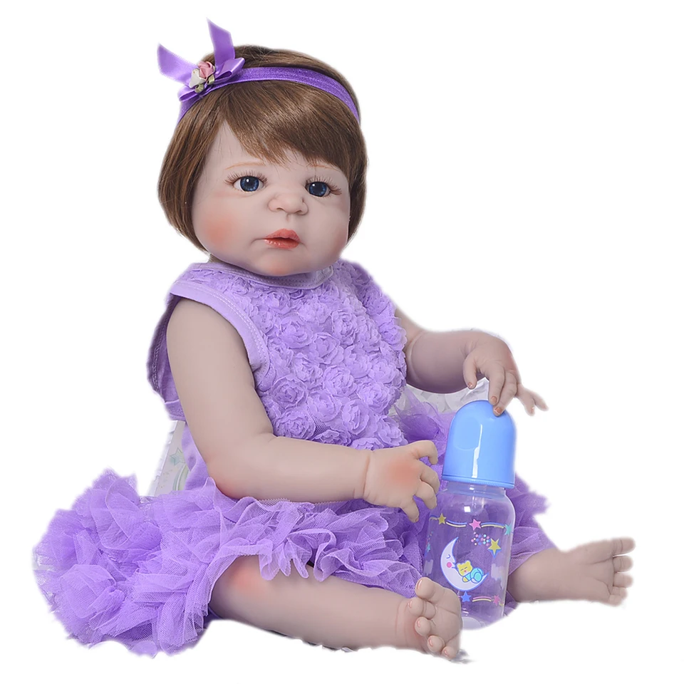 Lifelike girl Real dolls NPK 22"55cm full silicone reborn baby dolls bebe alive reborn bonecas kids gift toy dolls
Lifelike girl Real dolls NPK 22"55cm full silicone reborn baby dolls bebe alive reborn bonecas kids gift toy dolls