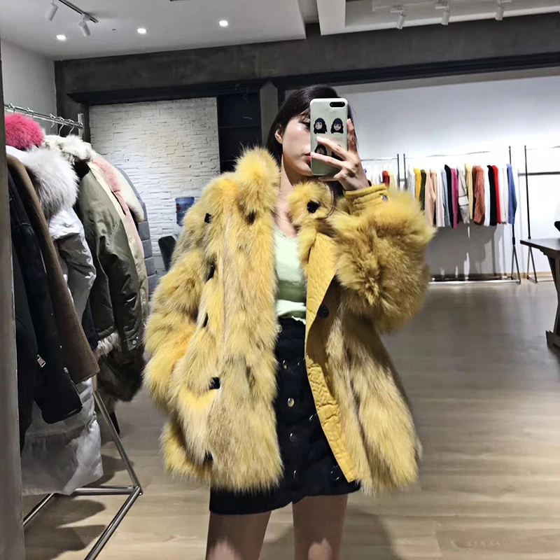 2019 Women Warm Real Fox Fur Coat Short Slim Winter Genuine Fur Jacket Fashion Outwear Luxury Natural Fox Fur Coat For Girls
2019 Women Warm Real Fox Fur Coat Short Slim Winter Genuine Fur Jacket Fashion Outwear Luxury Natural Fox Fur Coat For Girls