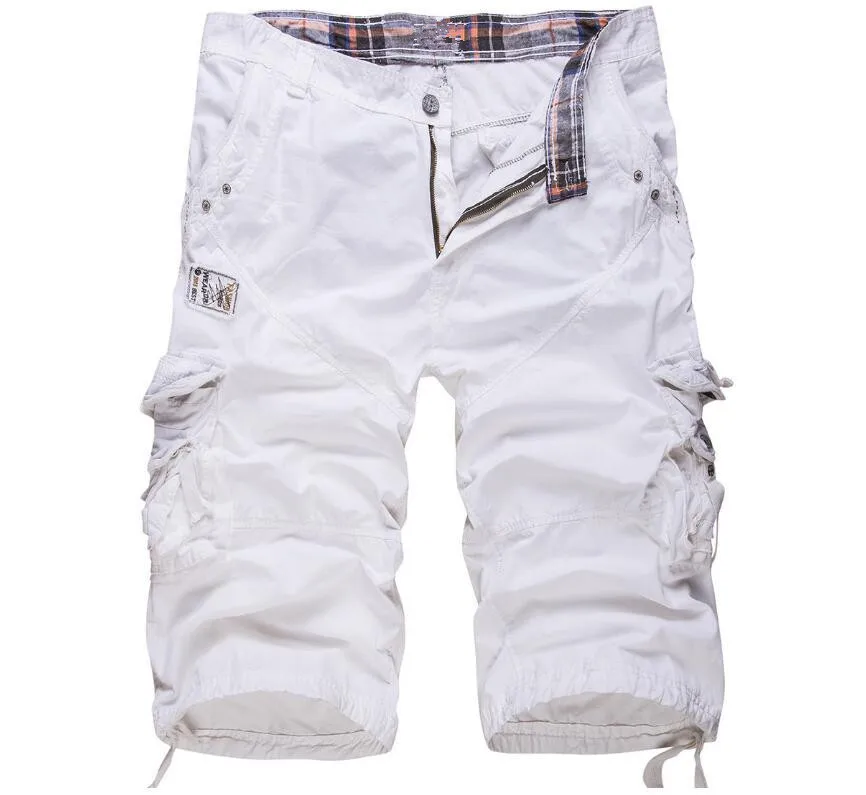 Cotton Casual Pant Man Large Size Cargo Trousers Men Summer Loose Multi Pocket Zipper Calf Length Pants White Black Khaki
Cotton Casual Pant Man Large Size Cargo Trousers Men Summer Loose Multi Pocket Zipper Calf Length Pants White Black Khaki