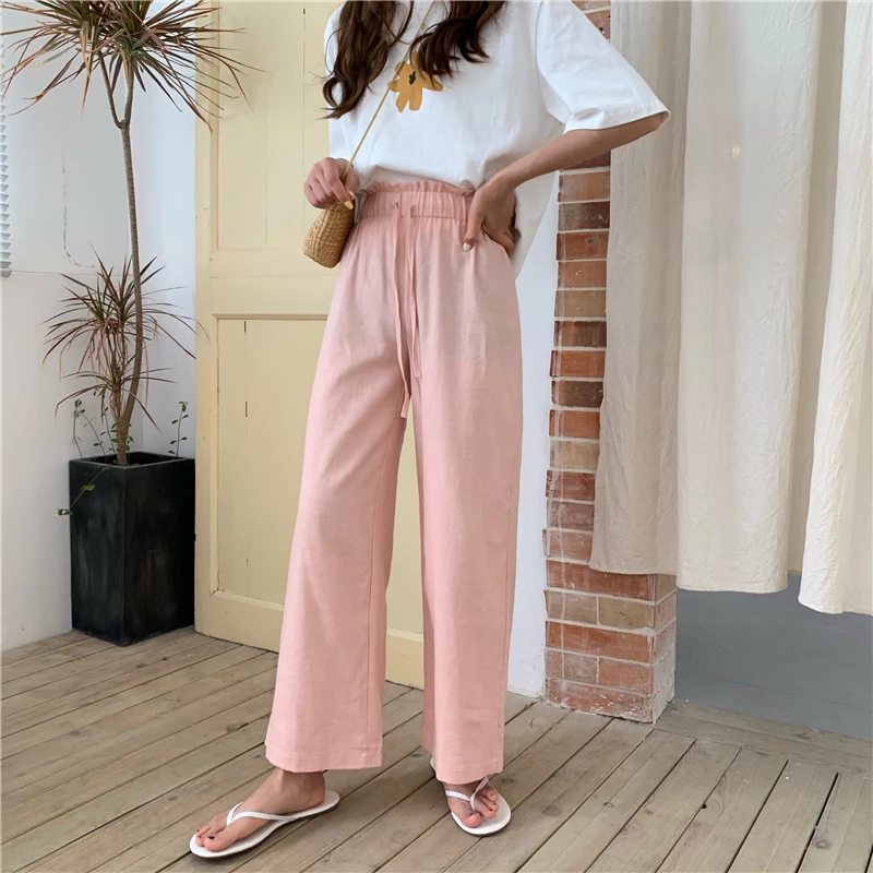 Vintage Casual Lace Up Wide Leg Trousers Women's Buttom Korean Punk Harajuku Ulzzang Female Cute Vintage Kawaii Pants For Women
Vintage Casual Lace Up Wide Leg Trousers Women's Buttom Korean Punk Harajuku Ulzzang Female Cute Vintage Kawaii Pants For Women