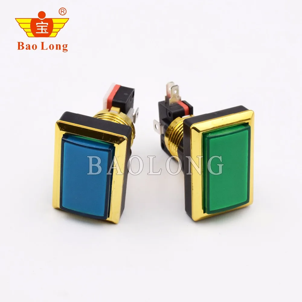 Golden plated start stop rectangle push button switch led arcade push buttons with 12V led lamp microswitches button
Golden plated start stop rectangle push button switch led arcade push buttons with 12V led lamp microswitches button