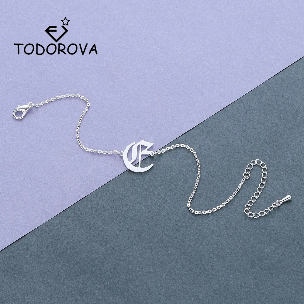 Todorova Women Anklet 26 Letters Personality Initial Wristband Capital A-Z Adjustable Bracelets for Men Stainless Steel Jewelry
Todorova Women Anklet 26 Letters Personality Initial Wristband Capital A-Z Adjustable Bracelets for Men Stainless Steel Jewelry