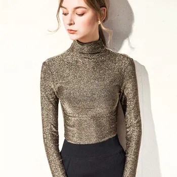 ACRMRAC Women t-shirt Spring and autumn t-shirt Long sleeve Turtleneck Slim Sexy Tops Tees T-shirt Women
ACRMRAC Women t-shirt Spring and autumn t-shirt Long sleeve Turtleneck Slim Sexy Tops Tees T-shirt Women
