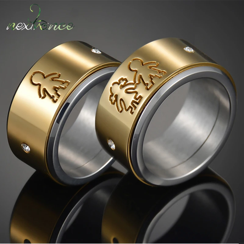 Nextvance Stainless Steel Boy Girl Family Ring Cubic Zirconia wide Band Rotating Ring for Women Men Gift Dropshipping
Nextvance Stainless Steel Boy Girl Family Ring Cubic Zirconia wide Band Rotating Ring for Women Men Gift Dropshipping