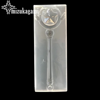 1pcs UV Resin Jewelry Liquid Silicone Mold Magic Wand Silicone Mold Transparent Moon Stars Charms Pendant For DIY Jewelry Mold
1pcs UV Resin Jewelry Liquid Silicone Mold Magic Wand Silicone Mold Transparent Moon Stars Charms Pendant For DIY Jewelry Mold