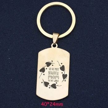 For Mother's Day Or Birthday Keychain Engraved To The Most Beautiful Mom In The World Mom Exclusive Tag Charm Key Ring
For Mother's Day Or Birthday Keychain Engraved To The Most Beautiful Mom In The World Mom Exclusive Tag Charm Key Ring