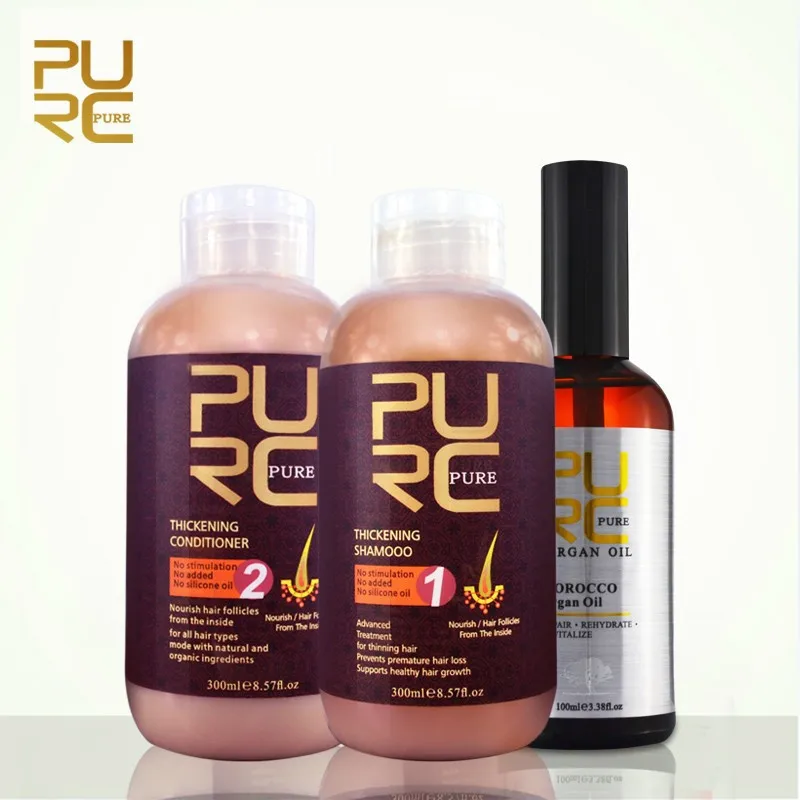 PURC Ginger Anti Hair Loss Shampoo Conditioner And Morocco Argan Oil Hair Care Set Professional Hair Treatment 3Pcs 700ml
PURC Ginger Anti Hair Loss Shampoo Conditioner And Morocco Argan Oil Hair Care Set Professional Hair Treatment 3Pcs 700ml