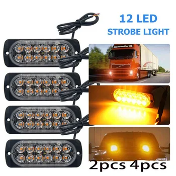 36W 12LED Strobe Light Slim Motorcycle Truck 12V Car Led Work Light 12-24V Truck Door Warning Yellow Light Safety Lamp 4300K
36W 12LED Strobe Light Slim Motorcycle Truck 12V Car Led Work Light 12-24V Truck Door Warning Yellow Light Safety Lamp 4300K