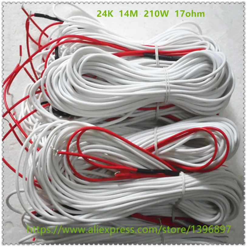 24K14m210w 17ohm hydrogen rubber carbon fiber heating wire safety and environmental protection, the hot wire temperature floor
24K14m210w 17ohm hydrogen rubber carbon fiber heating wire safety and environmental protection, the hot wire temperature floor