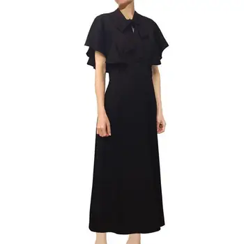Women Runway Dress 2019 High Quality Bow Neck Butterfly Sleeve Solid Elegant Ladies Dresses Vestidos NP0332W
Women Runway Dress 2019 High Quality Bow Neck Butterfly Sleeve Solid Elegant Ladies Dresses Vestidos NP0332W