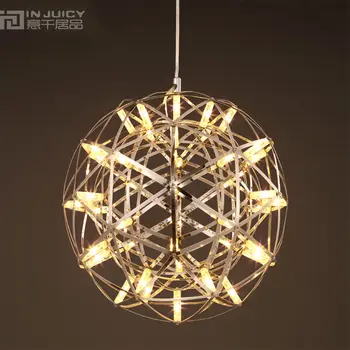 Modern Stainless Steel Loft Corridor Cafe Bar Restaurant Lamp Chandelier Ceiling Droplight Lighting Ball LED Decor Gift New
Modern Stainless Steel Loft Corridor Cafe Bar Restaurant Lamp Chandelier Ceiling Droplight Lighting Ball LED Decor Gift New