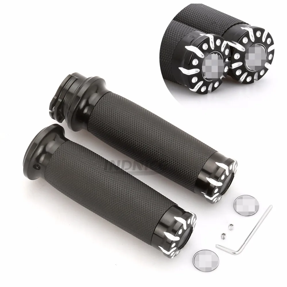1" CNC hand control For Harley Sportster XL883 rubber grip Softail handle grips Touring Dyna Custom Cruiser Chopper Black
1" CNC hand control For Harley Sportster XL883 rubber grip Softail handle grips Touring Dyna Custom Cruiser Chopper Black
