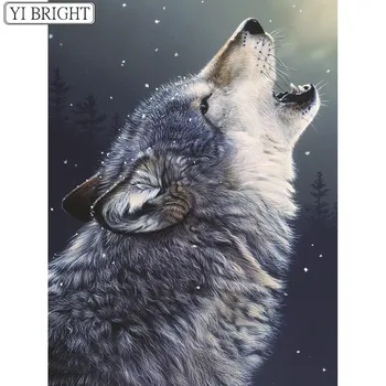 Full Square Diamond Painting Cross Stitch Wolf howling in the snow 3D Diamond Embroidery Rhinestone Mosaic Home Decoration
Full Square Diamond Painting Cross Stitch Wolf howling in the snow 3D Diamond Embroidery Rhinestone Mosaic Home Decoration