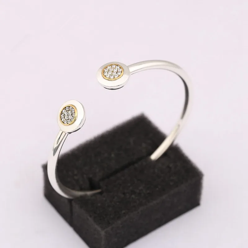 100% 925 Sterling Silver Gold Color Classic Bangle With Clear Cz For Women Fashion Jewelry Fit Original Pan Bracelets
100% 925 Sterling Silver Gold Color Classic Bangle With Clear Cz For Women Fashion Jewelry Fit Original Pan Bracelets