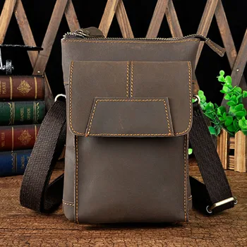 Men Crazy Horse Cowhide Crossbody Waist Shoulder Bag High Quality Cell Phone Case Purse Belt Fanny Pack Messenger Bags wallet
Men Crazy Horse Cowhide Crossbody Waist Shoulder Bag High Quality Cell Phone Case Purse Belt Fanny Pack Messenger Bags wallet