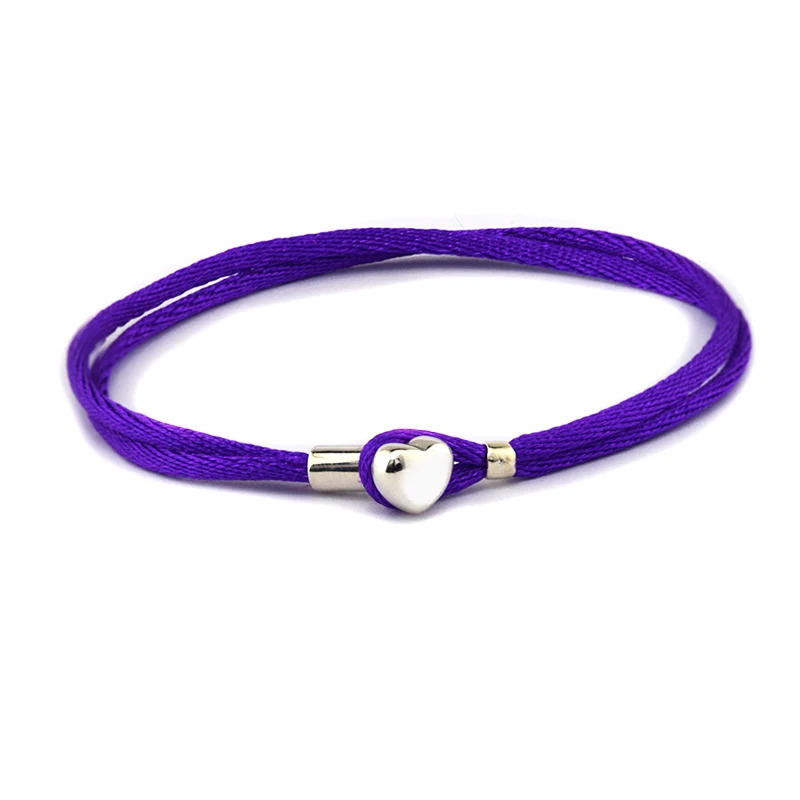 FANDOLA Bracelets 100% Genuine 925 Sterling Silver Purple Fabric Cord Leather Charms Bracelets for Women DIY Jewelry Making
FANDOLA Bracelets 100% Genuine 925 Sterling Silver Purple Fabric Cord Leather Charms Bracelets for Women DIY Jewelry Making