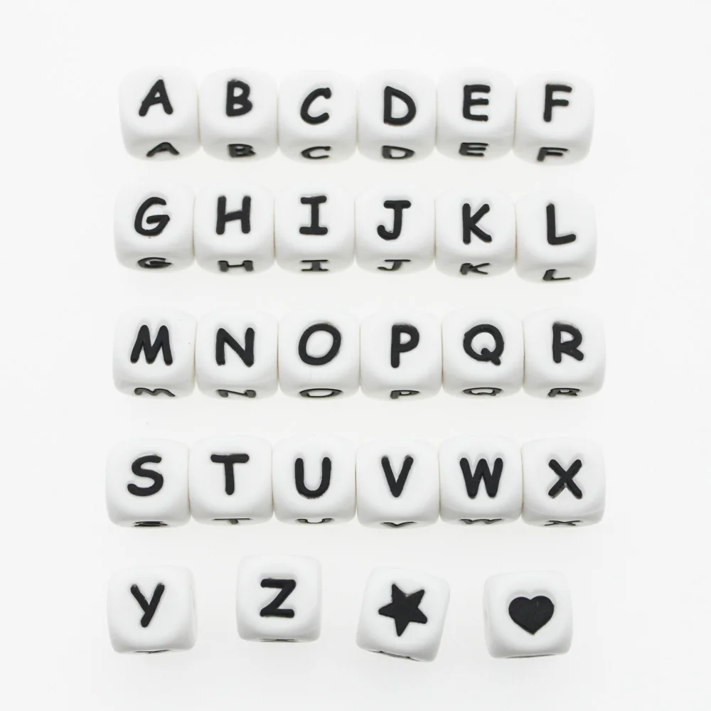 10PCS signal beads cubic Silicone beads white letter beads 10mm cutting beads DIY necklace Pacifier clip making
10PCS signal beads cubic Silicone beads white letter beads 10mm cutting beads DIY necklace Pacifier clip making