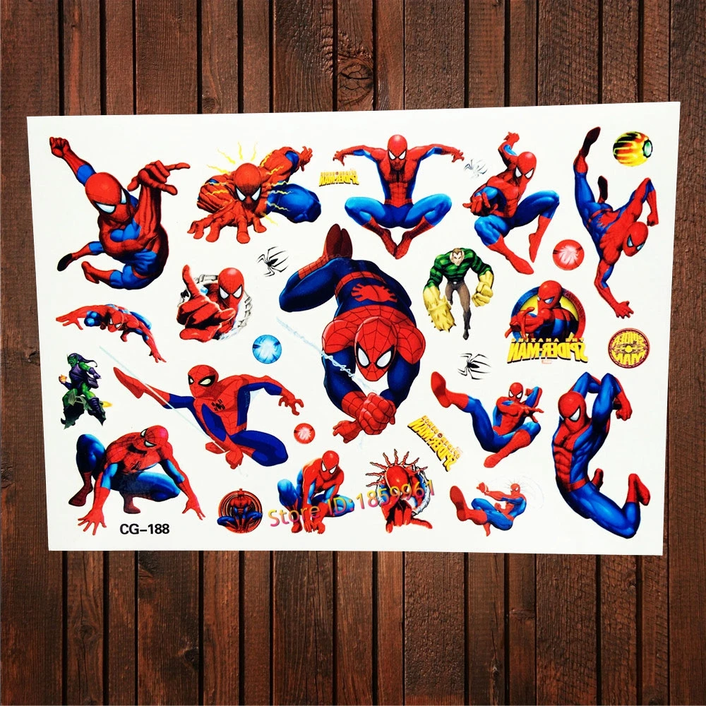 FANRUI Design SuperHero Cartoon Spiderman Waterproof Temporary Tattoo Sticker For Child Body Art Tatoo Flash Fake Tattoo Kid
FANRUI Design SuperHero Cartoon Spiderman Waterproof Temporary Tattoo Sticker For Child Body Art Tatoo Flash Fake Tattoo Kid