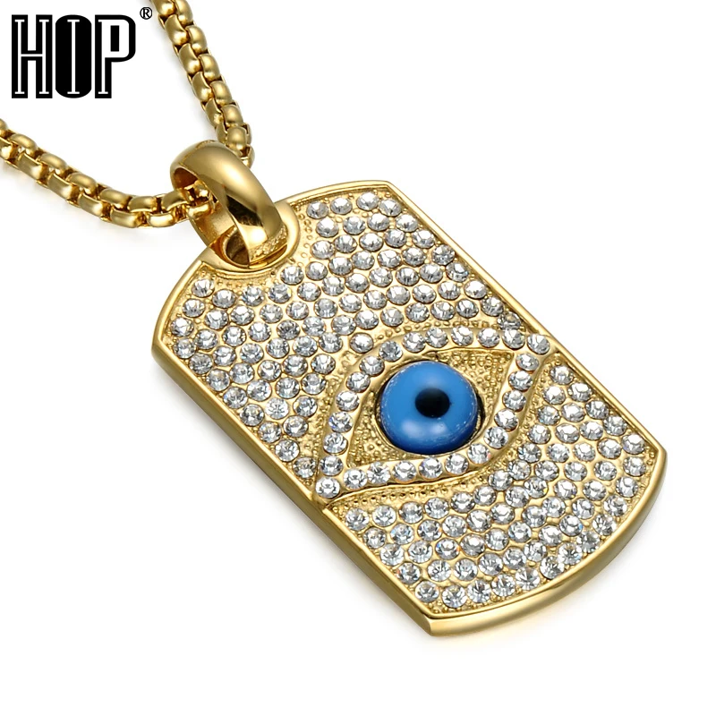 HIP Hop Iced Out Crystal Illuminati Pyramid Eye Necklaces Pendant Bling Gold Color Titanium Dog Tag Necklace For Men Jewelry
HIP Hop Iced Out Crystal Illuminati Pyramid Eye Necklaces Pendant Bling Gold Color Titanium Dog Tag Necklace For Men Jewelry