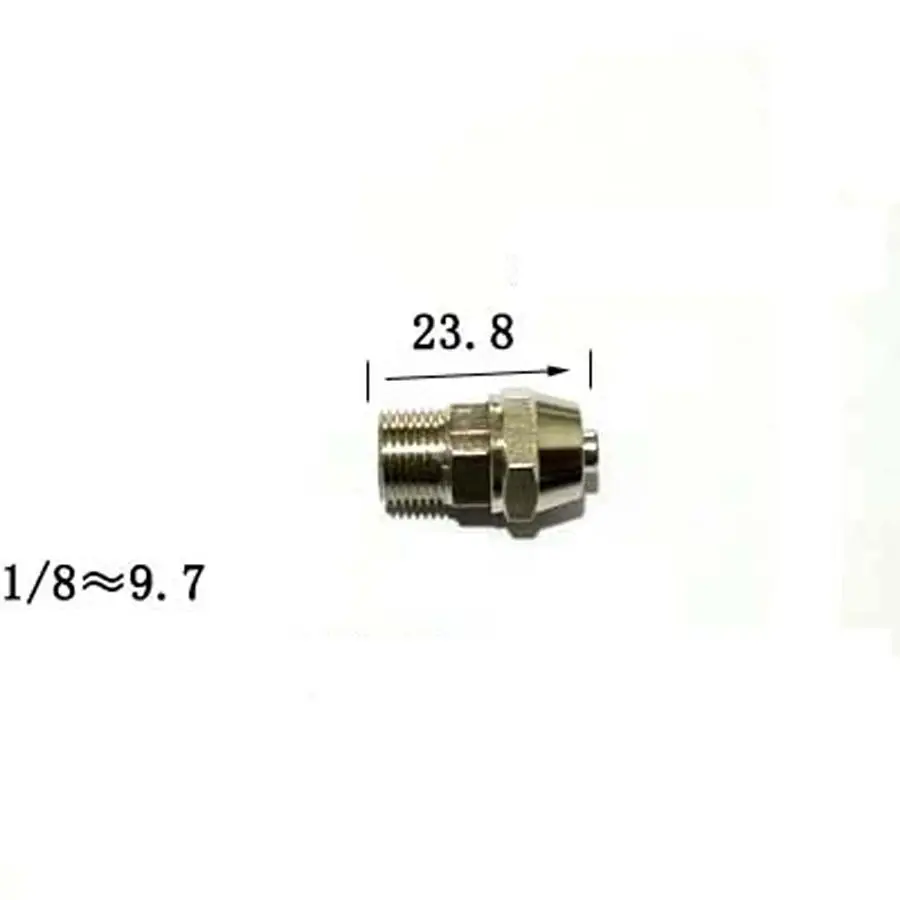 Fit 6mm/4mm OD/ID Hose x DN6 1/8" BSP Male Brass Quick Fit Hose Connector Pneumatic Fitting Coupler Union Air Adapter
Fit 6mm/4mm OD/ID Hose x DN6 1/8" BSP Male Brass Quick Fit Hose Connector Pneumatic Fitting Coupler Union Air Adapter