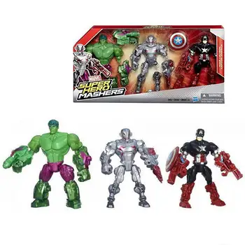 3pcs/sets Avengers Captain America Hulk Ultron Toy Action Figure Model Disney Brand Mix Piece Together for New Figure
3pcs/sets Avengers Captain America Hulk Ultron Toy Action Figure Model Disney Brand Mix Piece Together for New Figure