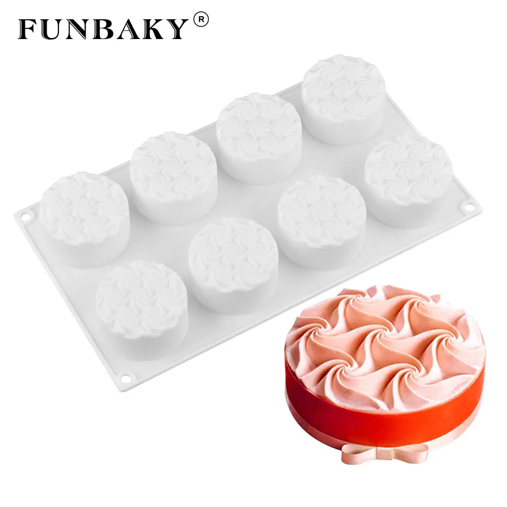 FUNBAKY 6 Cavity Round Shape Mousse Silicone Cake Mold Baking Tools Silicon Bakeware 3D Pan Decoration Dessert Moulds
FUNBAKY 6 Cavity Round Shape Mousse Silicone Cake Mold Baking Tools Silicon Bakeware 3D Pan Decoration Dessert Moulds
