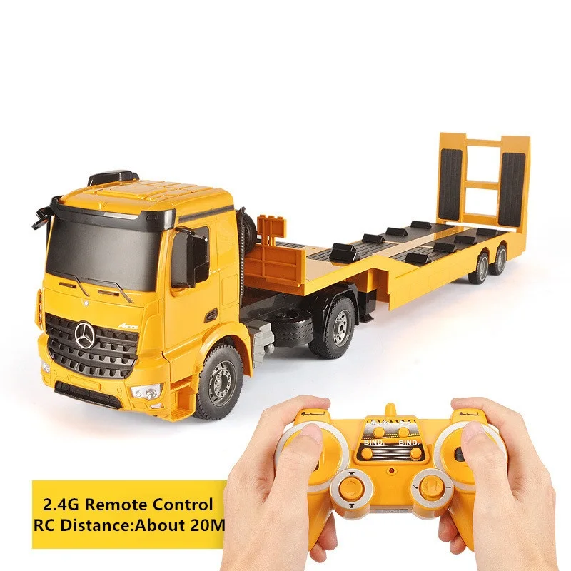 Remote Control Electric Flatbed Trailer 1:20 Fully automatic 103CM Large Engineering Vehicle Transportation RC Truck Kids Toy
Remote Control Electric Flatbed Trailer 1:20 Fully automatic 103CM Large Engineering Vehicle Transportation RC Truck Kids Toy