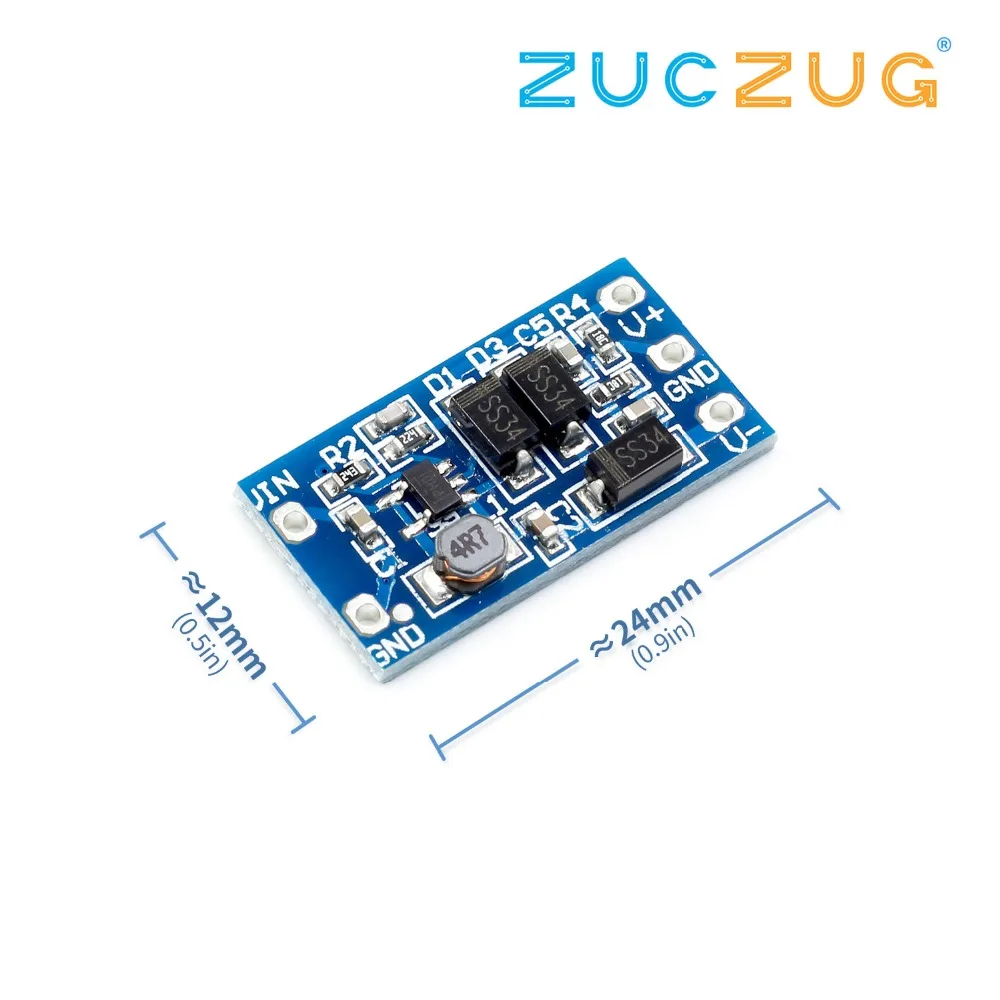 Power Supply Module 2.8V to 5.5V Input Plus or Minus 12V Output 5V Turn +-12V DC-DC Converter Board
Power Supply Module 2.8V to 5.5V Input Plus or Minus 12V Output 5V Turn +-12V DC-DC Converter Board