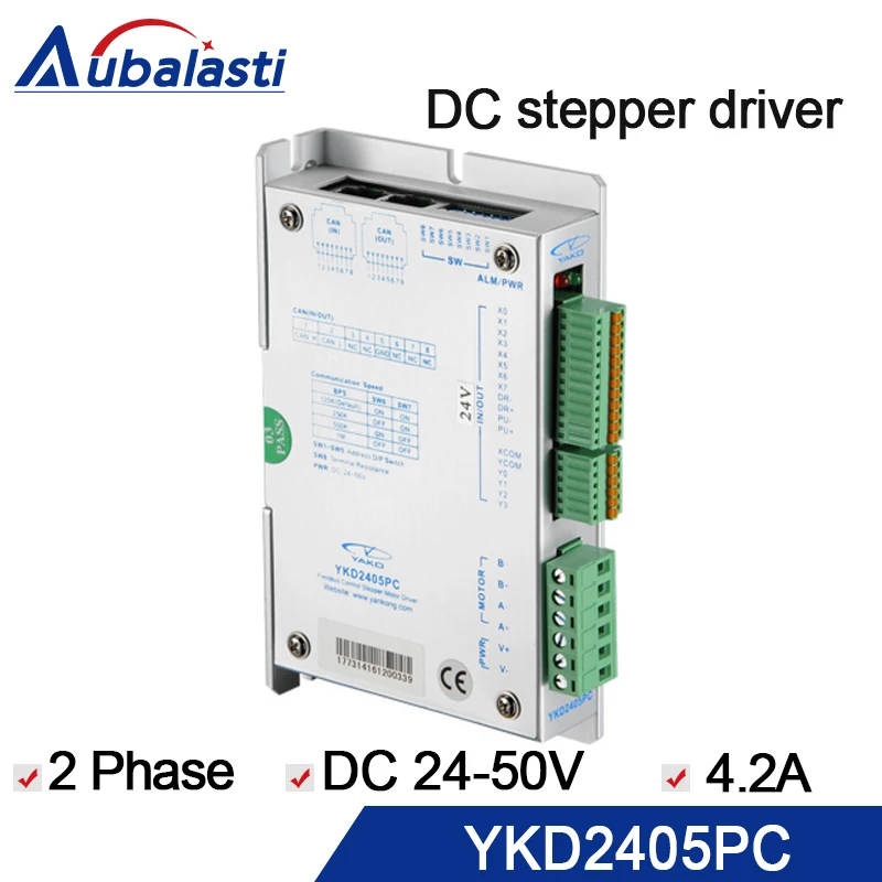 2 phase stepper motor driver YKD2405PC 4.2A motor driver stepper driver use for cnc router milling engraver & cutting machine
2 phase stepper motor driver YKD2405PC 4.2A motor driver stepper driver use for cnc router milling engraver & cutting machine