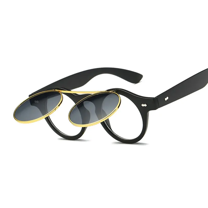 Steampunk Sunglasses Goggles Men Round Sunglasses Opened Steam Punk Metal Sun glasses Circle Women lunette de soleil
Steampunk Sunglasses Goggles Men Round Sunglasses Opened Steam Punk Metal Sun glasses Circle Women lunette de soleil