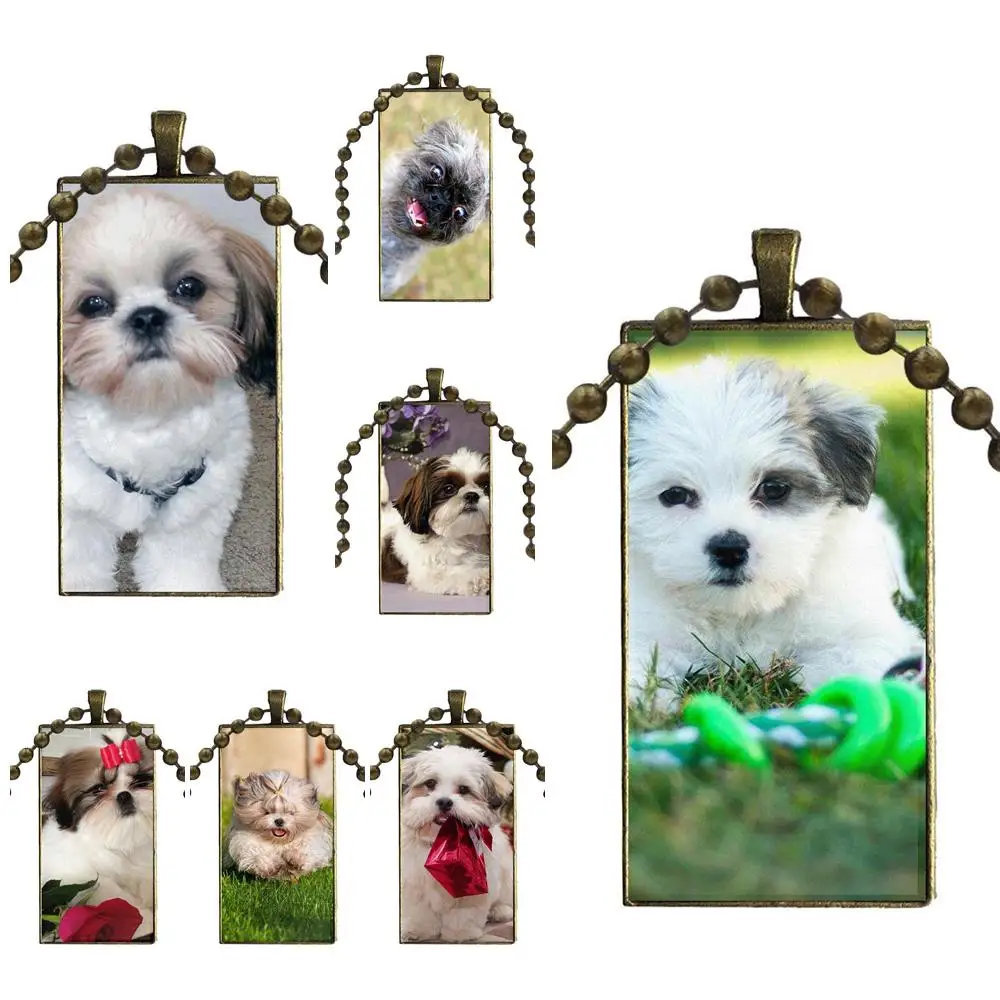 For Child Fashion Glass Cabochon Pendant Necklace With Women Bronze Plated Statement Jewelry Shih Tzu Shitzu Dog Puppies
For Child Fashion Glass Cabochon Pendant Necklace With Women Bronze Plated Statement Jewelry Shih Tzu Shitzu Dog Puppies