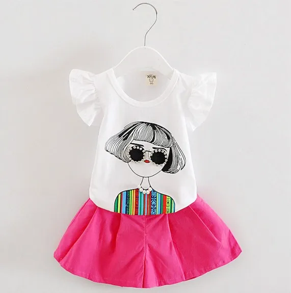 Retail Children's Clothing Cartoon T-shirt & Shorts Girl's Set Summer Girl 2 Pieces Sets LKC172
Retail Children's Clothing Cartoon T-shirt & Shorts Girl's Set Summer Girl 2 Pieces Sets LKC172