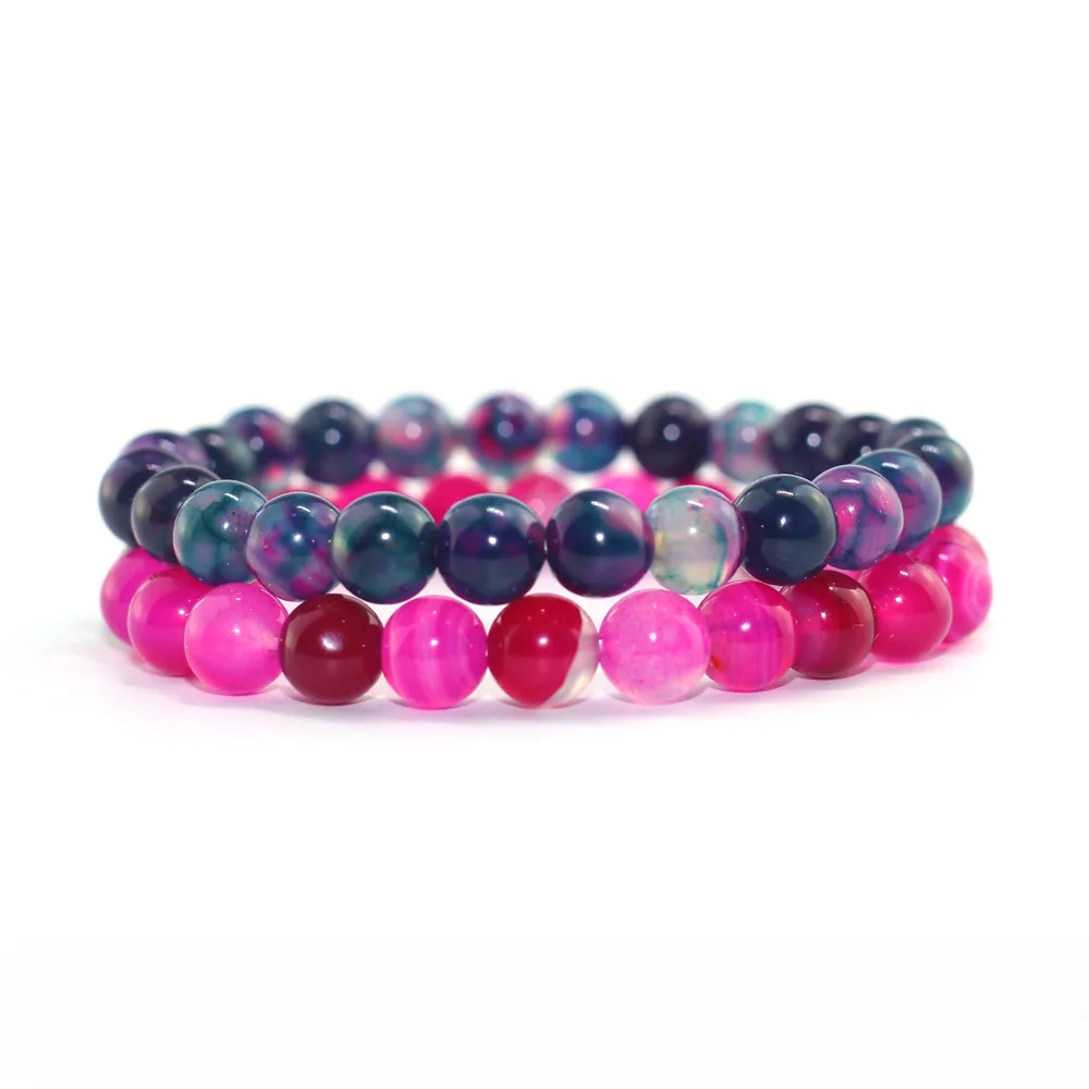 Couples Distance Bracelet Classic Natural Stone Pink Beaded Bracelets For Men Women Best Friend Hot
Couples Distance Bracelet Classic Natural Stone Pink Beaded Bracelets For Men Women Best Friend Hot