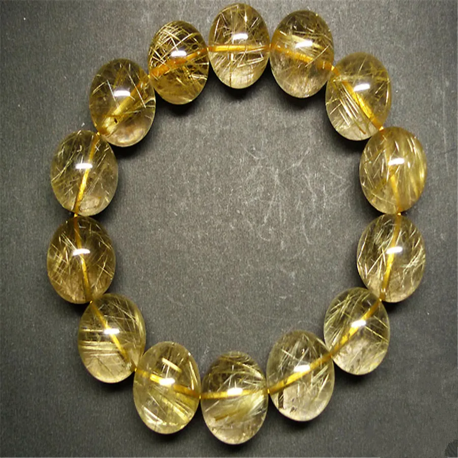 Женский и мужской браслет с кристаллами Just One из натурального желтого золота Hari