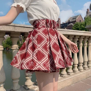 Bobon21 2019 New Gothic Girls Spring Summer Black Red Plaid Skirt Women High Waist A-Line Lace-Up Lacing Mini Short Skirt B1749
Bobon21 2019 New Gothic Girls Spring Summer Black Red Plaid Skirt Women High Waist A-Line Lace-Up Lacing Mini Short Skirt B1749