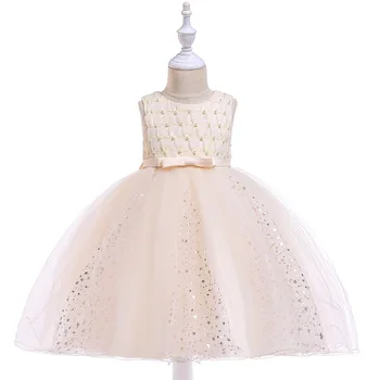 A-Line Sleeveless Champagne Flower Grils Dresses For Wedding Evening Party Tulle Little Pageant Dresses 2019 with Pearls
A-Line Sleeveless Champagne Flower Grils Dresses For Wedding Evening Party Tulle Little Pageant Dresses 2019 with Pearls