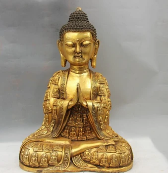 USPS to USA S0713 17 Tibet Buddhism Temple Copper Bronze Gild Sakyamuni Buddha Bodhisattva Statue (B0328)
USPS to USA S0713 17 Tibet Buddhism Temple Copper Bronze Gild Sakyamuni Buddha Bodhisattva Statue (B0328)