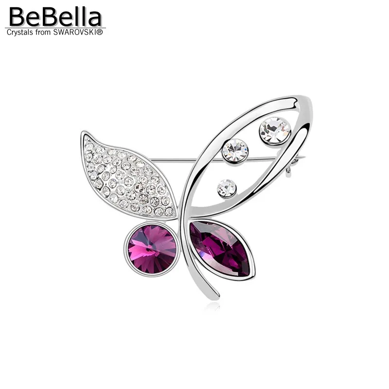 BeBella women crystal butterfly brooch Made with Swarovski Elements for 2018 girls Christmas gift
BeBella women crystal butterfly brooch Made with Swarovski Elements for 2018 girls Christmas gift