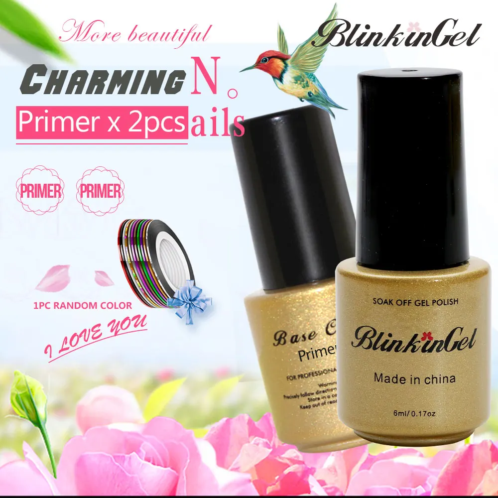 BlinkinGel 2pcs Acrylic Powder Primer Nail Kit Acrylic Primer Bonder Primer for Nail LED Gel Polish Base for Gel Nail Polish 6ml
BlinkinGel 2pcs Acrylic Powder Primer Nail Kit Acrylic Primer Bonder Primer for Nail LED Gel Polish Base for Gel Nail Polish 6ml
