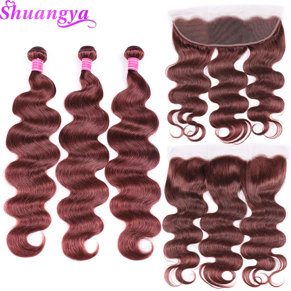 Mongolian Body Wave Bundles With Frontal Remy Hair Frontal With Bundles 100% Human Hair Bundles Color Burg# 27# 30# 33# 99J#
Mongolian Body Wave Bundles With Frontal Remy Hair Frontal With Bundles 100% Human Hair Bundles Color Burg# 27# 30# 33# 99J#