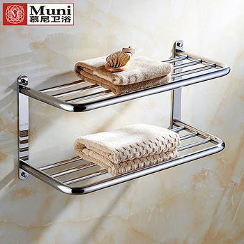 Silver Double Tier Brushed Shelfl 304 Stainless Steel Wall Mount Shelf Shower Caddy Rack Bathroom Accessories Shelves Sj3
Silver Double Tier Brushed Shelfl 304 Stainless Steel Wall Mount Shelf Shower Caddy Rack Bathroom Accessories Shelves Sj3