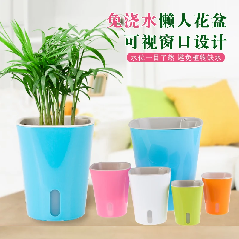 Automatic water-sucking lazy flower pot desktop potted green plant hanging orchid creative free watering
Automatic water-sucking lazy flower pot desktop potted green plant hanging orchid creative free watering