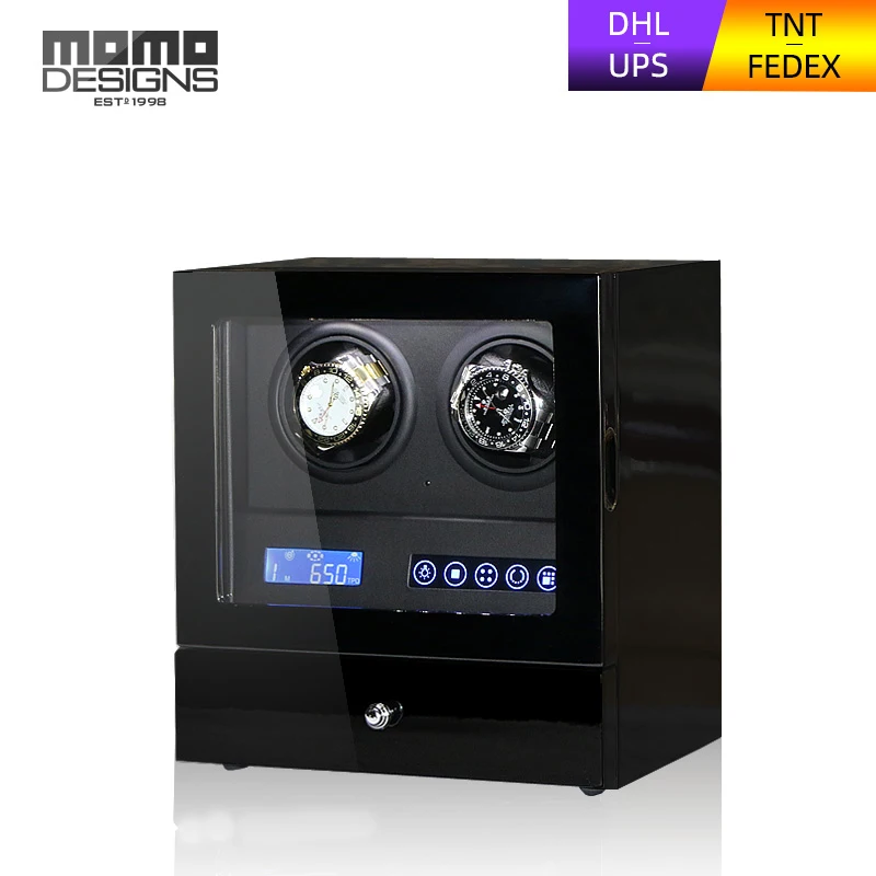 Luxury wooden watch winder with drawer, High quality LCD control 2+2 Automatic watch winder box watch storage case Birthday gift
Luxury wooden watch winder with drawer, High quality LCD control 2+2 Automatic watch winder box watch storage case Birthday gift