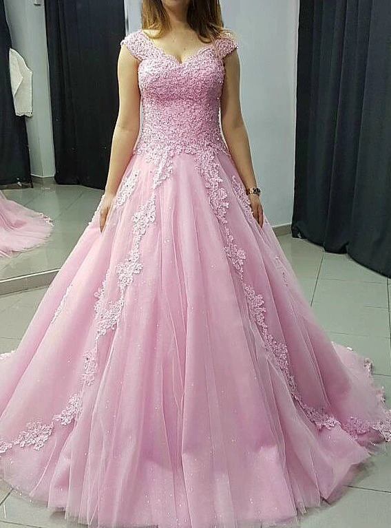 Lilac Tulle Quinceanera Dresses 2019 Ball Gown Lace Appliques V Neck Backless Vestidos De 15 Anos
Lilac Tulle Quinceanera Dresses 2019 Ball Gown Lace Appliques V Neck Backless Vestidos De 15 Anos